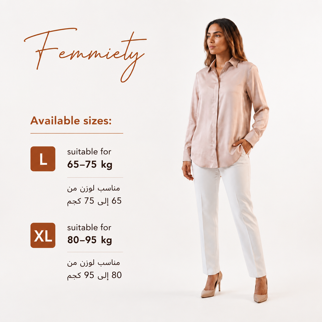 Blush Satin Shirt