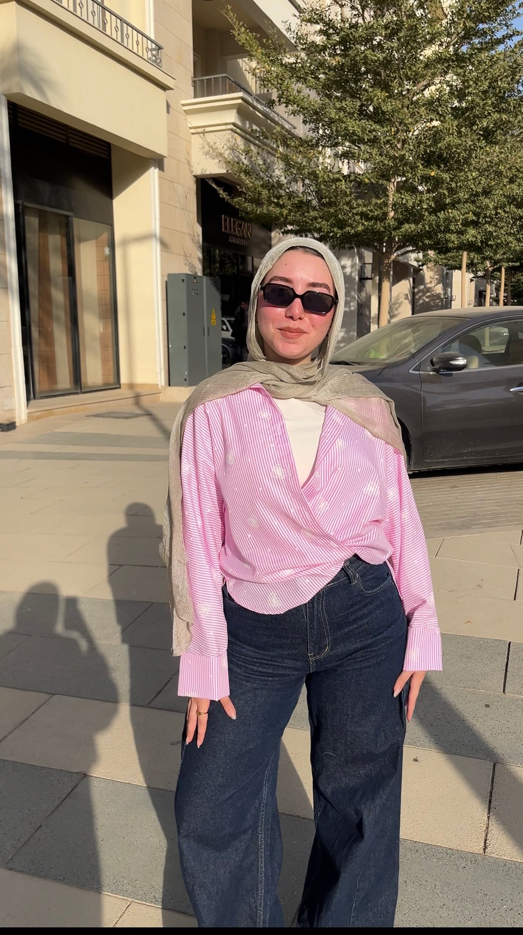 Pink striped Shirt