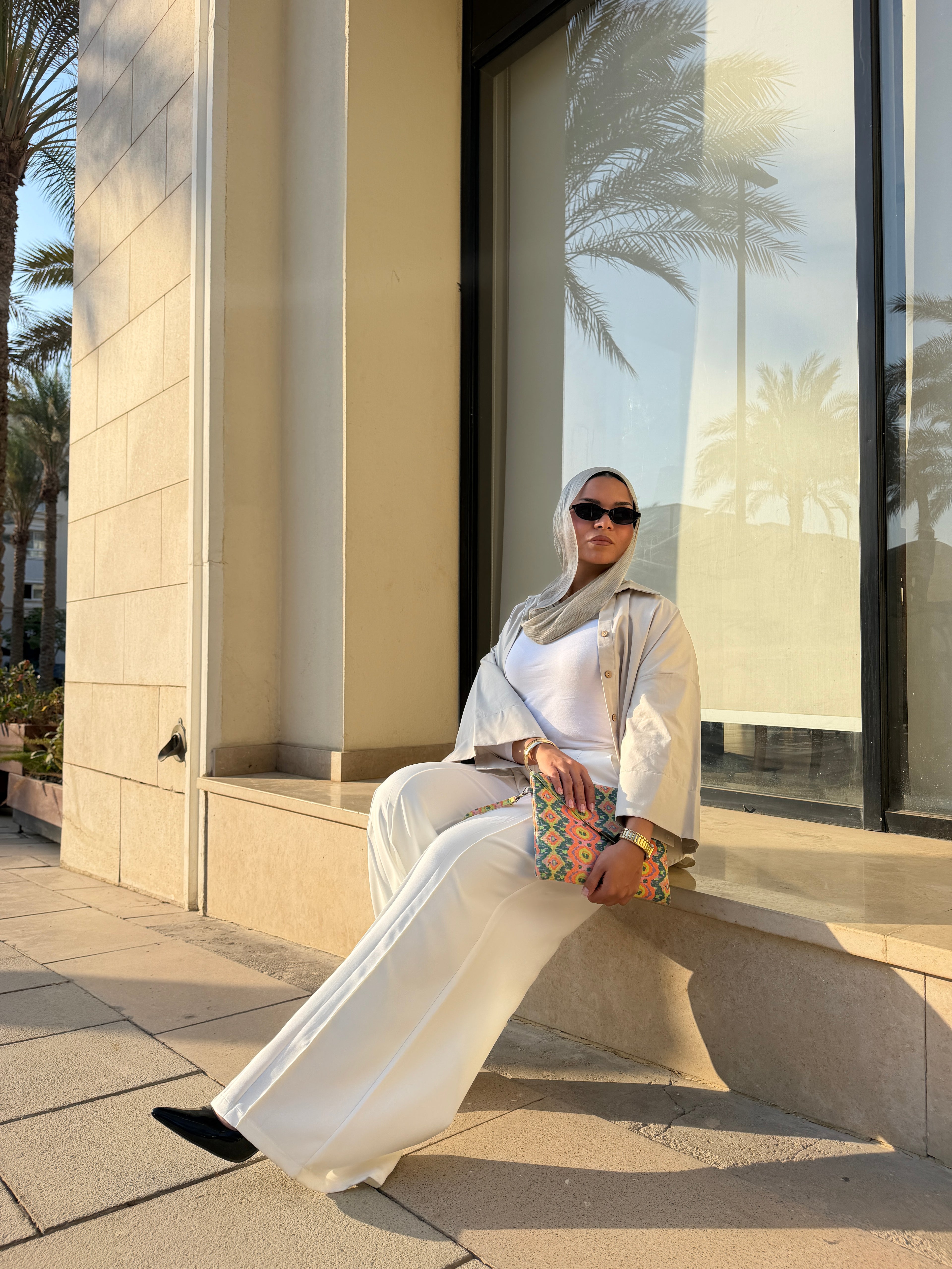 Wide Leg Pants — White